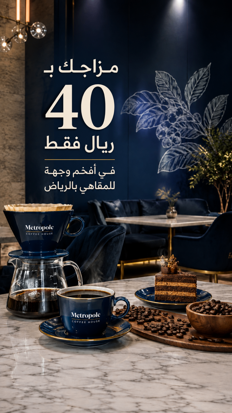 المفاجأة تغيير راس المزاج بـ ١٠ ريال فقط في متروبول كوفي هاوس