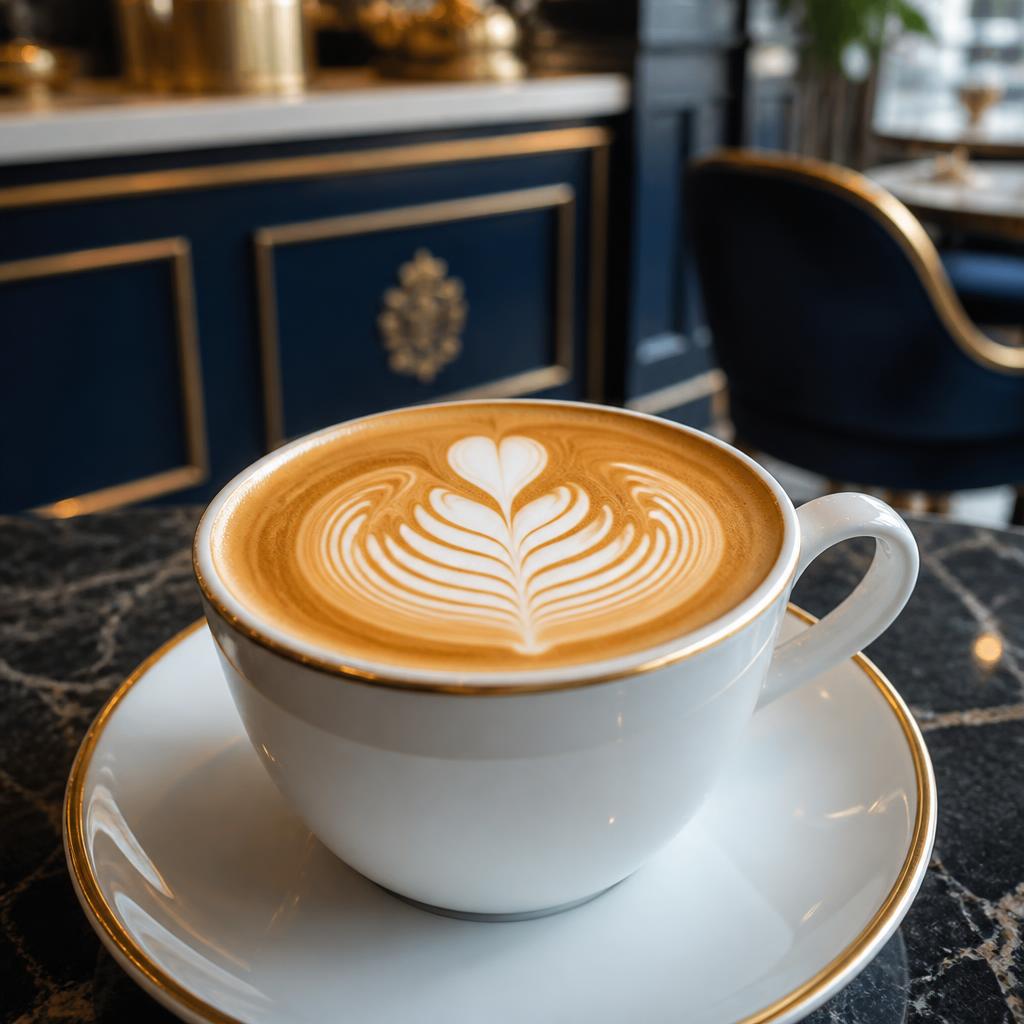Specialty latte art at Metropole
