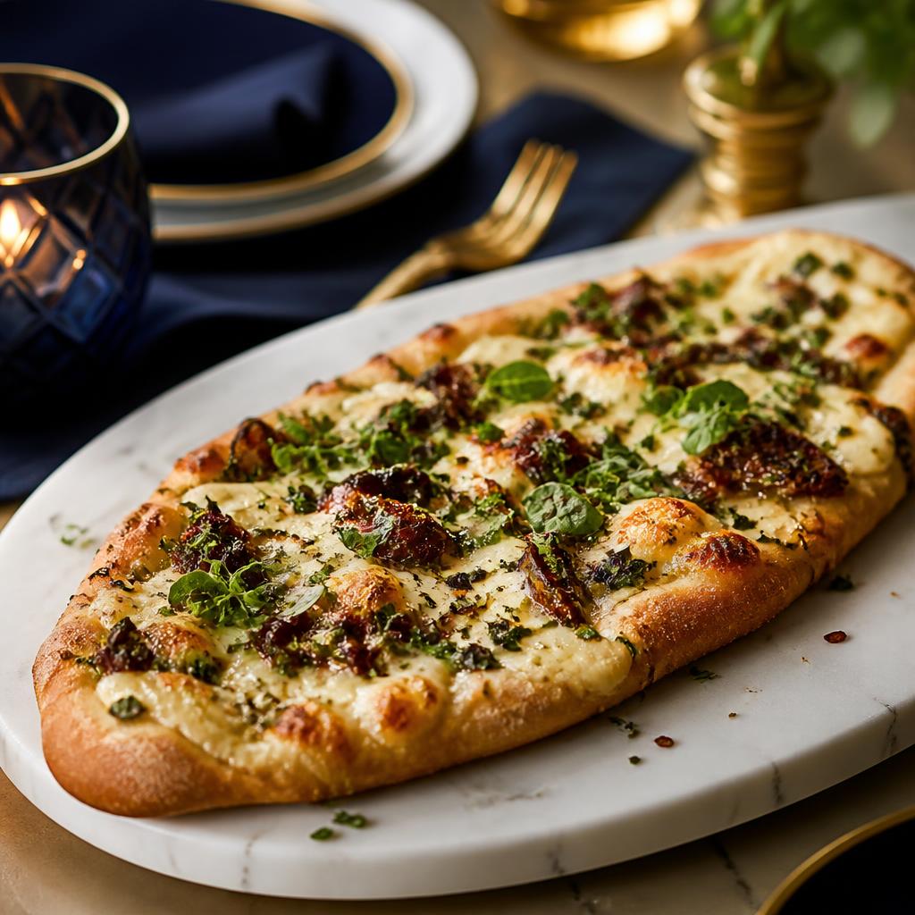 Gourmet pizza at Metropole Coffee House